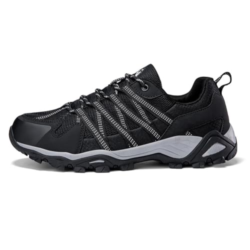 100junzidao Trekking-Wanderschuhe Wasserdicht rutschfest Paare Trainings-Wanderschuhe Sport rutschfest Verschleißfest Trail-Schuhe Schwarz 41 von 100junzidao
