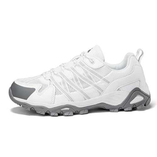 100junzidao Trekking-Wanderschuhe Wasserdicht rutschfest Paare Trainings-Wanderschuhe Sport rutschfest Verschleißfest Trail-Schuhe Weiß 42 von 100junzidao