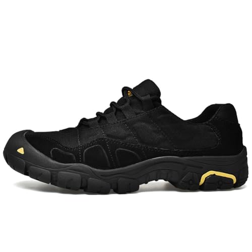 100junzidao Trekking-Wanderstiefel für Paare rutschfeste, strapazierfähige Trainingsschuhe Outdoor-Sportschuhe Lässige Bergschuhe Atmungsaktive Walking-Sneaker Schwarz 37 von 100junzidao