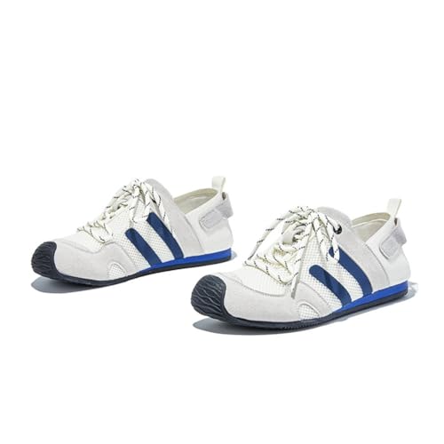 100junzidao Vintage German Trainer Sneaker für Damen Casual Flache Bequeme Walking Schuhe rutschfeste Militär Sport Schuhe für Fitness Laufen Training Campus von 100junzidao