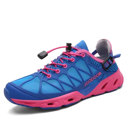 100junzidao Wanderschuhe für Damen Outdoor-wasserdichte Wanderschuhe Angeln Camping Trekking Fitness Training Leicht und bequem Blau 40 von 100junzidao