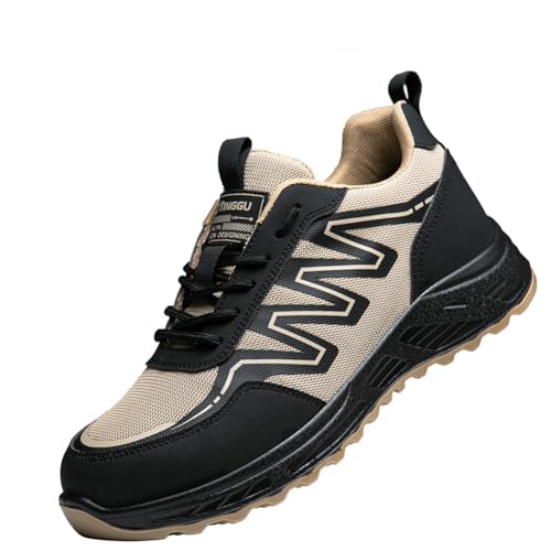 100junzidao Wanderstiefel für Paare wasserdichte, atmungsaktive Wanderschuhe Outdoor-Klettern Camping-Reiseschuhe Sporttraining Beige 39 von 100junzidao