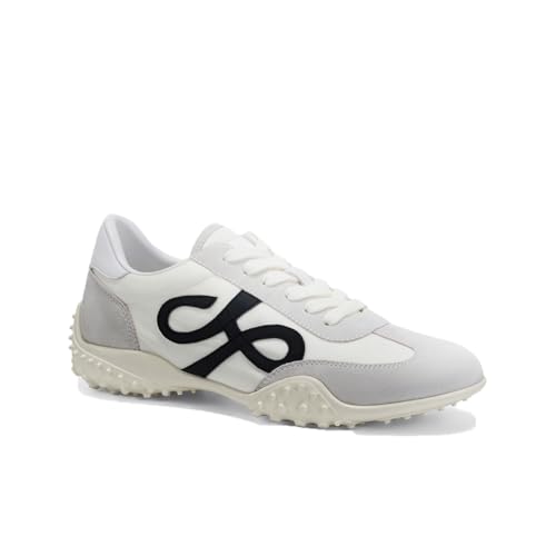 100junzidao Weiche Sohle Leichte Trainingsschuhe für Damen Farbblock-Design Schuhe für den Weg zur Arbeit Outdoor-Freizeitschuhe rutschfeste, strapazierfähige Fitness- und Tennisschuhe Beige 38 von 100junzidao