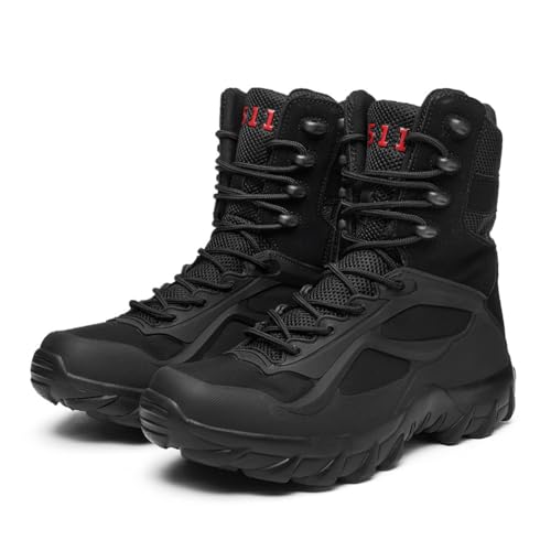 100junzidao wasserdichte Wanderstiefel für Herren Schnürschuhe für Damen Große Größen Wanderschuhe Laufschuhe Leichte Outdoor-Kletterschuhe Schwarz 38 von 100junzidao