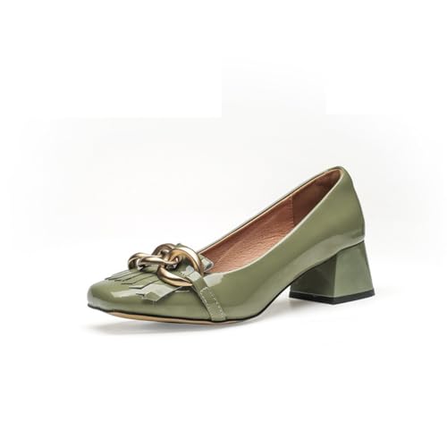 Damen Halbschuhe Mary Jane Schuhe Temperament Quadratischer Kopf Pendeln Bequem Flache Arbeitsschuhe Lässig Retro rutschfest Kleid Dating Pumps Grün 39 Damen Halbschuhe Mary Jane Schuhe Temperament Quadratischer Kopf Pendeln Bequem Flache Arbeitsschuhe Lässig Retro rutschfest Kleid Dating Pumps Grün 39 von 100junzidao