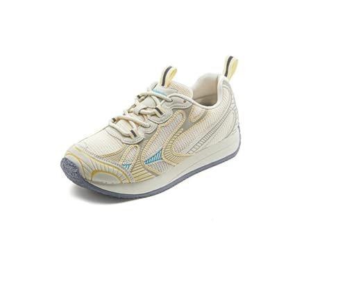 Damen Modische Dad Shoes Atmungsmesh Platform Sneakers 3CM Höhe College-Stil Bequem für Outdoor Running Jogging und Casual von 100junzidao