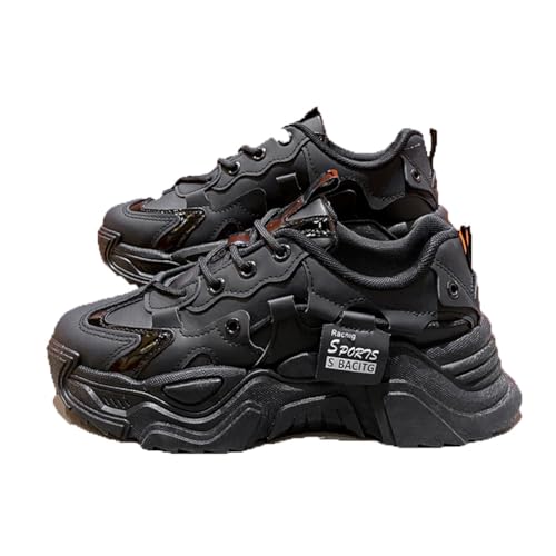 Frauen Training Sneakers Mode Student Laufschuhe Low Cut Spitze Up Dad Schuhe Casual Walking Übung Fitness Outdoor Reisen Schwarz 38 Frauen Training Sneakers Mode Student Laufschuhe Low Cut Spitze Up Dad Schuhe Casual Walking Übung Fitness Outdoor Reisen Schwarz 38 von 100junzidao