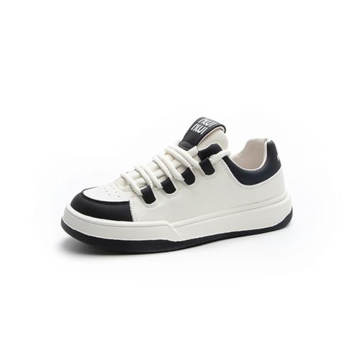 Modische High Top Weiße Schuhe für Damen Weiche Sohle Casual Schuhe Bequem Atmungsaktiv Walking Training Arbeit Reise Sneaker von 100junzidao