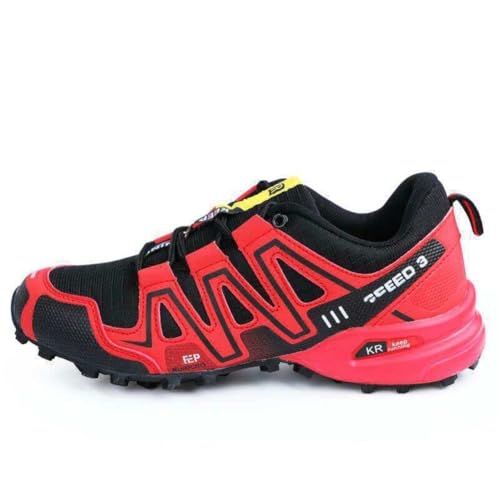 Outdoor-Wanderstiefel für Herren Trailrunning-Wanderschuhe für Reisen Trekking Atmungsaktiv Große Größen für Damen Rot 38 von 100junzidao