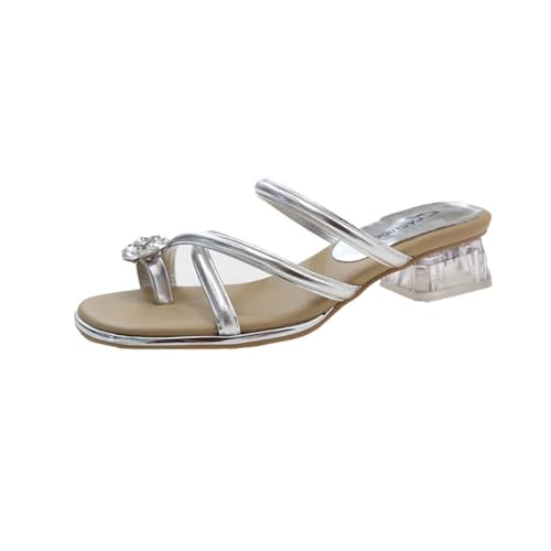 Sandalen mit Clip Zehen für Damen französische Hundred Slip On Kleid Bankettschuhe Bequeme Flache Sohle quadratische Bequeme Hochzeitsschuhe Sandalen mit Clip Zehen für Damen französische Hundred Slip On Kleid Bankettschuhe Bequeme Flache Sohle quadratische Bequeme Hochzeitsschuhe von 100junzidao