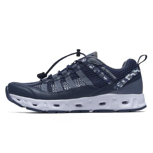 Wanderschuhe für Paare Trekking-Schuhe für das Hinterland Sport-Freizeit-Wanderschuhe rutschfest Stoßdämpfend Reisen Klettern Backpacker Blau 38 von 100junzidao