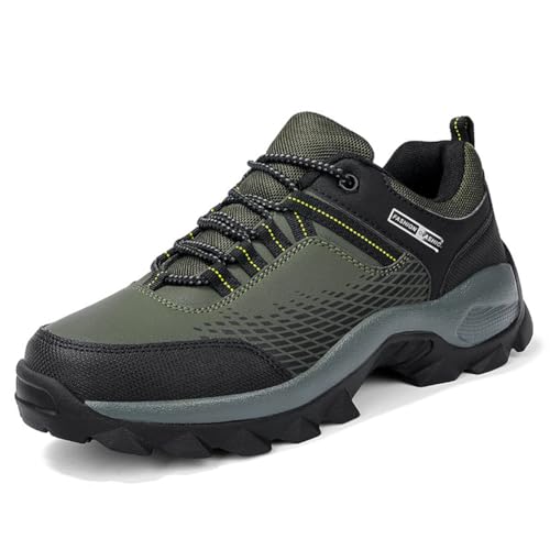wasserdichte Low-Top-Wanderschuhe für Herren und Damen Outdoor-Walking- und Kletter-Schuhe Reisen Offroad-Camping All-Terrain-Training Grün 40 von 100junzidao