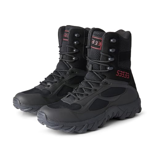 wasserdichte Outdoor-Wanderstiefel für Herren und Damen Leichte hohe Wanderschuhe Reise-Kletterschuhe Camping-Trainingsschuhe Schwarz 38 von 100junzidao