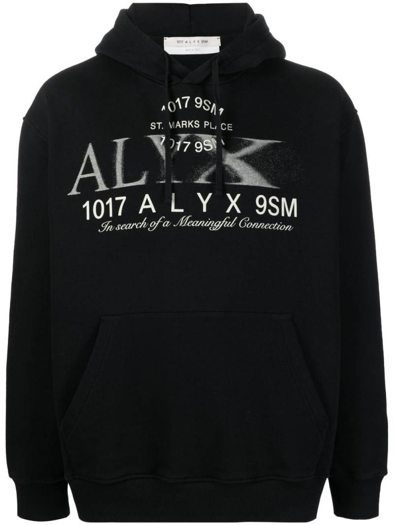 1017 ALYX 9SM Hoodie mit Logo-Print - Schwarz von 1017 ALYX 9SM