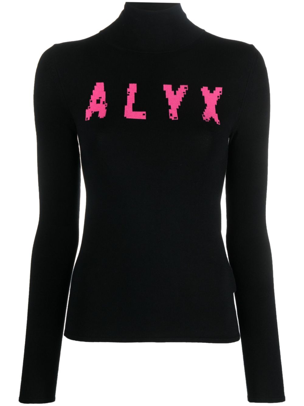 1017 ALYX 9SM Intarsien-Pullover mit Logo - Schwarz von 1017 ALYX 9SM