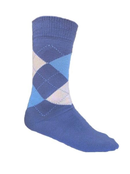 108 Degrees 2er Pack Herren Socken blau kariert GOTS von 108 Degrees