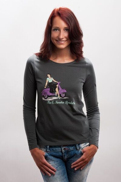 108 Degrees E-Scooter Longsleeve grau von 108 Degrees