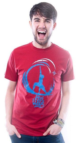 108 Degrees Feel Wave T-Shirt rot von 108 Degrees