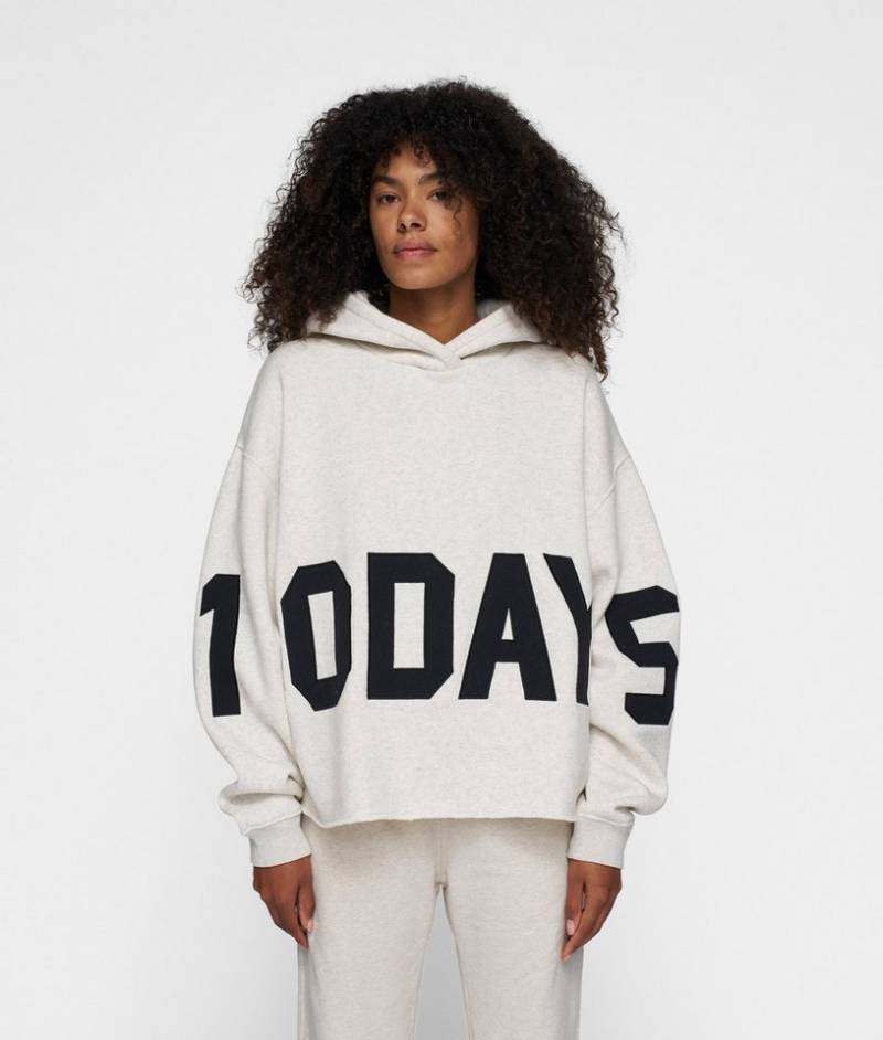 10DAYS Rundhalspullover THE STATEMENT LOGO HOODIE von 10DAYS