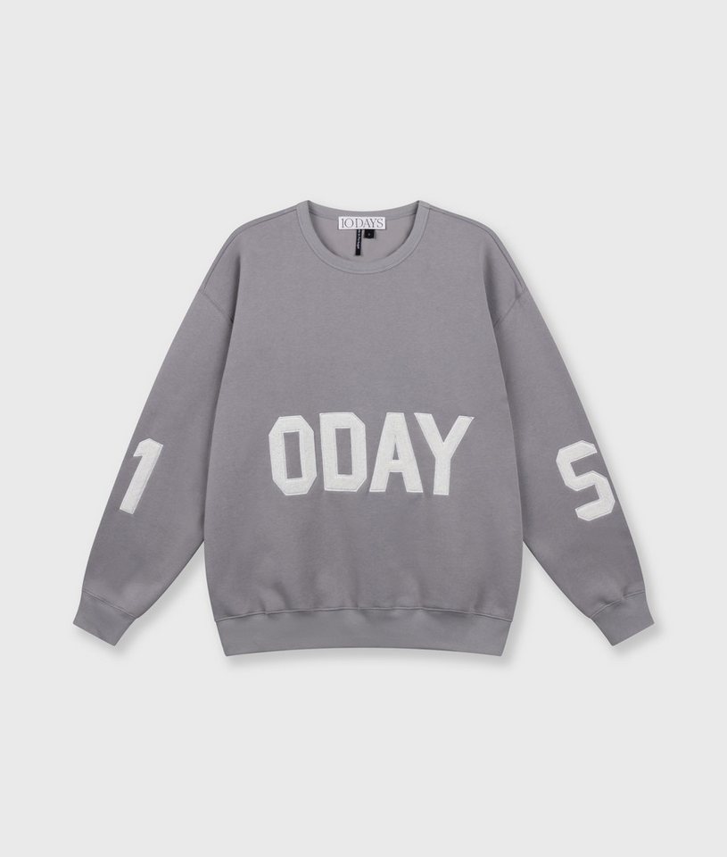 10DAYS Rundhalspullover statement sweater logo von 10DAYS
