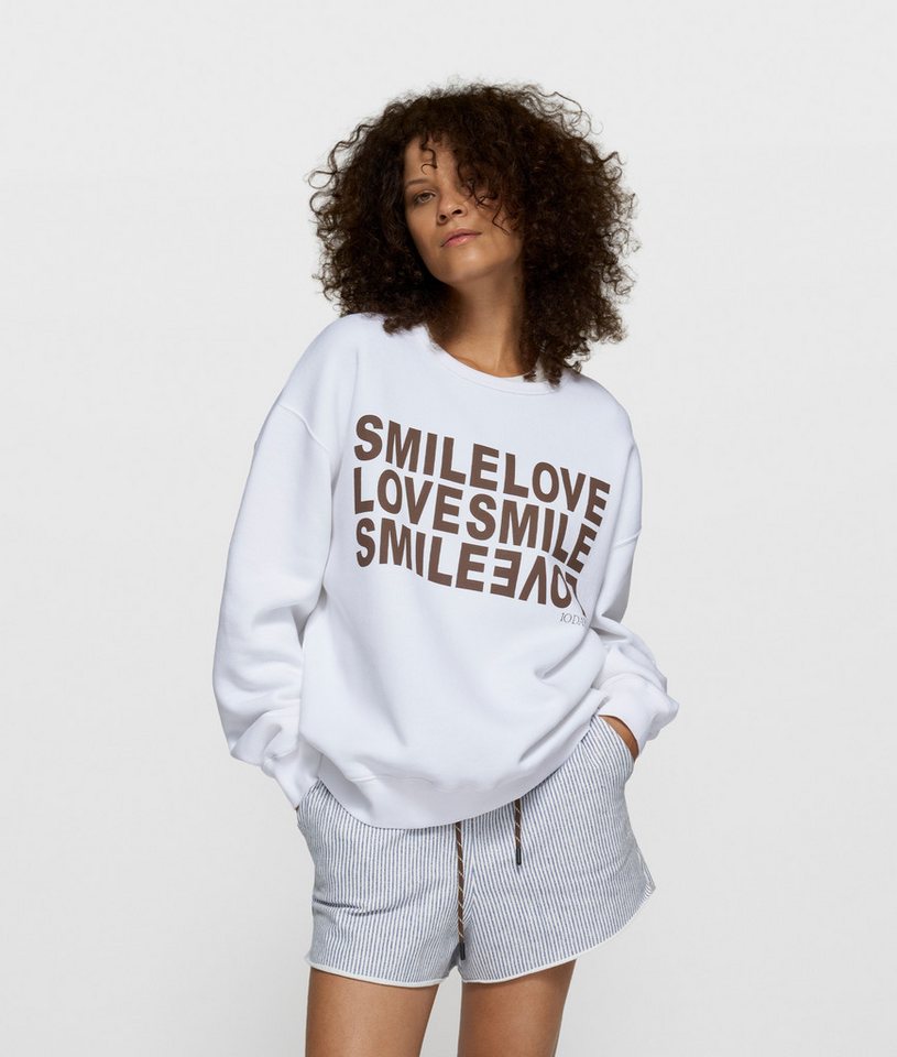 10DAYS Rundhalspullover statement sweater smile von 10DAYS