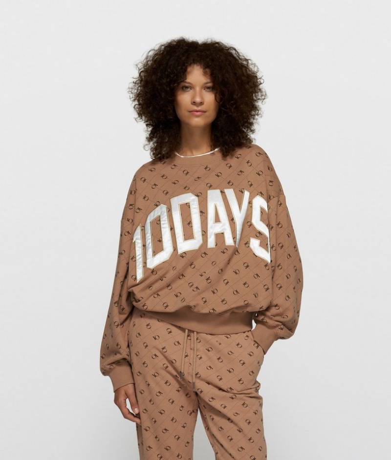 10DAYS Rundhalspullover sweater monogram 10DAYS von 10DAYS