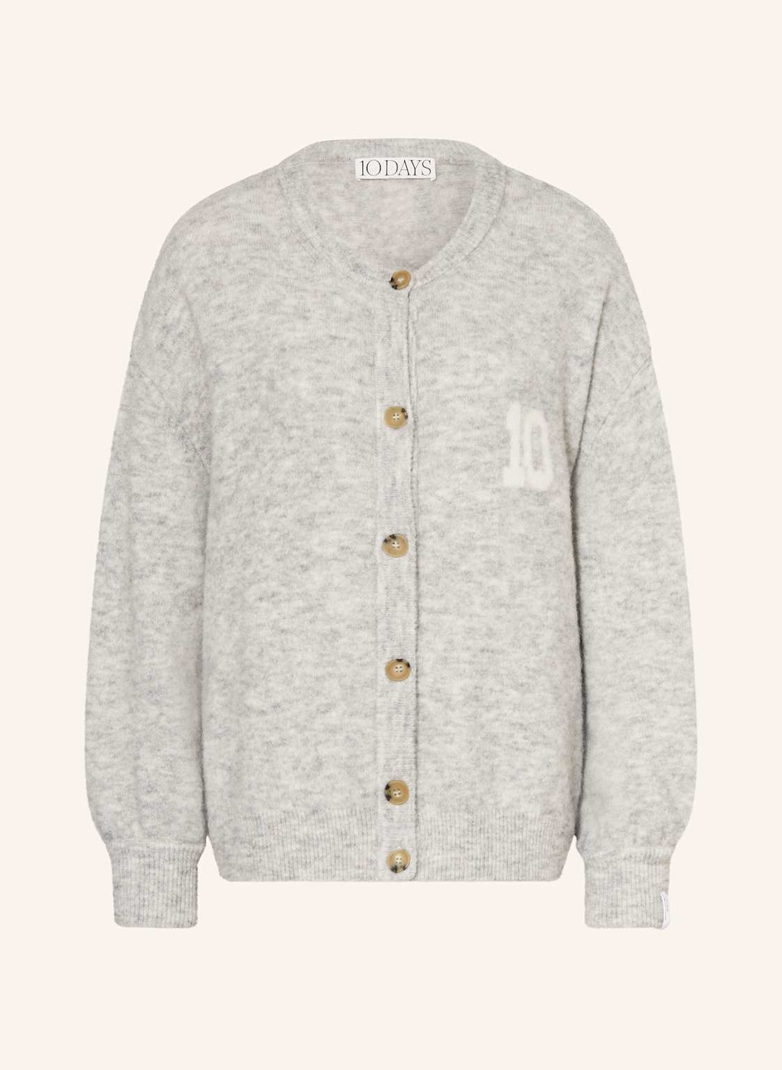 10days Strickjacke Mit Alpaka grau von 10DAYS