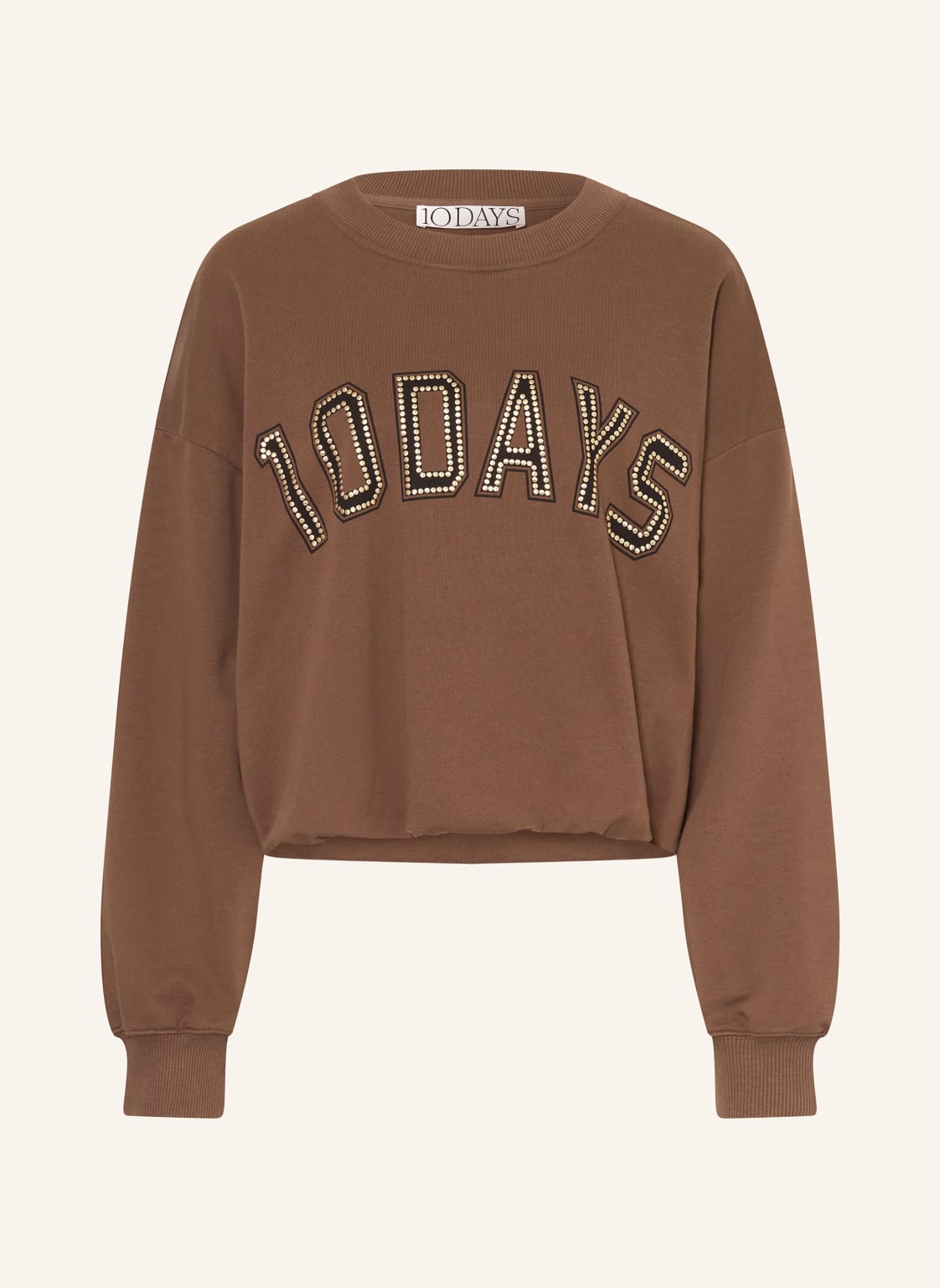 10days Sweatshirt Mit Nieten braun von 10DAYS