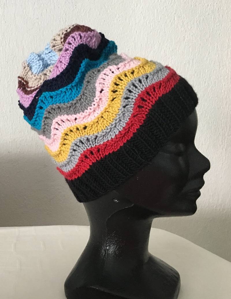 Reine Wollmütze Frau Merino Mädchen Mehrfarbig Fancy Point von 10Doigts2Mains