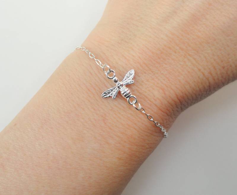 Silber Honig Biene Bettelarmband von 10WESTJewellery