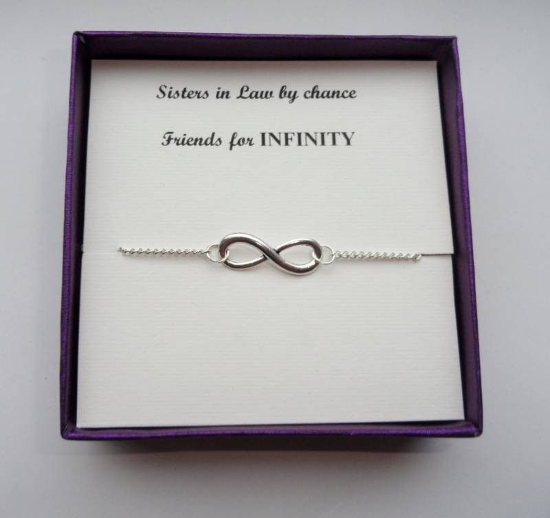 Silber Infinity-Fußkettchen Schwägerin Geschenk von 10WESTJewellery