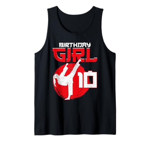 Karate Taekwondo 10 Jahre alt Geburtstag Kampfsport Mädchen Tank Top Karate Taekwondo 10 Jahre alt Geburtstag Kampfsport Mädchen Tank Top von 10th Birthday For Girls Karate Taekwondo Gift Tee
