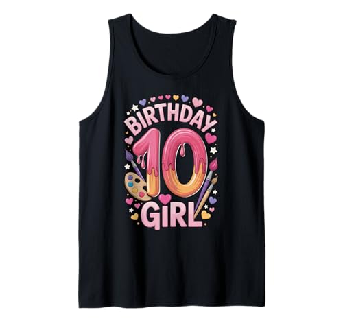 10. Geburtstag Malerei Party Mädchen Malerei Kunst Künstler 10 Tank Top 10. Geburtstag Malerei Party Mädchen Malerei Kunst Künstler 10 Tank Top von 10th Birthday Girl Tees NYC