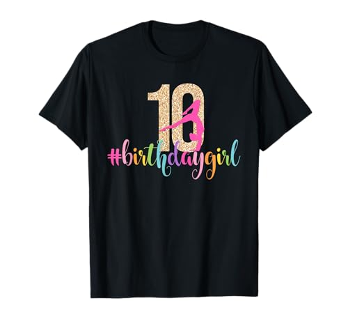 10. Geburtstag Gymnastik Mädchen Regenbogen Party Turner T-Shirt 10. Geburtstag Gymnastik Mädchen Regenbogen Party Turner T-Shirt von 10th Birthday Gymnastics Tees NYC