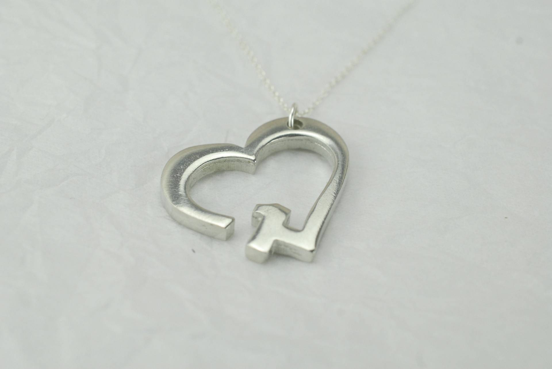 1 Jahr Jubiläum Herz Anhänger/Halskette - Geschenk von 10thAnniversaryGifts