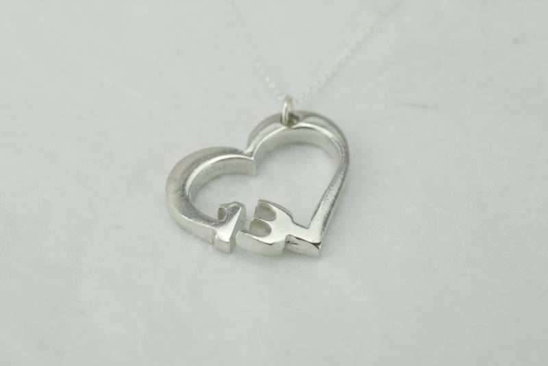 13 Jahre Jubiläum Herz Anhänger/Halskette - Geschenk von 10thAnniversaryGifts