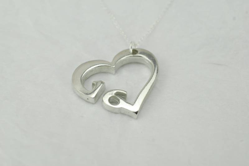 16 Jahre Jubiläum Herz Anhänger/Halskette - Geschenk von 10thAnniversaryGifts