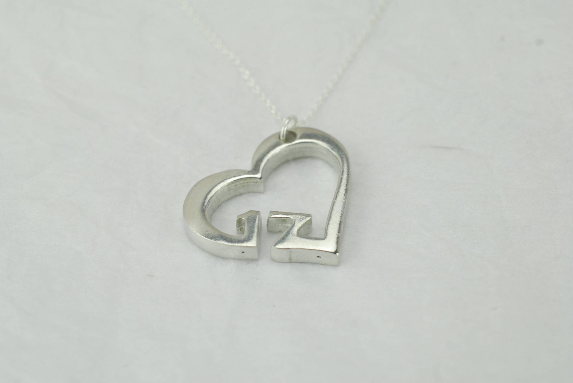 17 Jahre Jubiläum Herz Anhänger/Halskette - Geschenk von 10thAnniversaryGifts