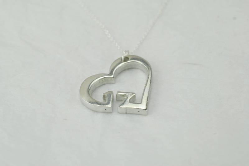 17 Jahre Jubiläum Herz Anhänger/Halskette - Geschenk von 10thAnniversaryGifts