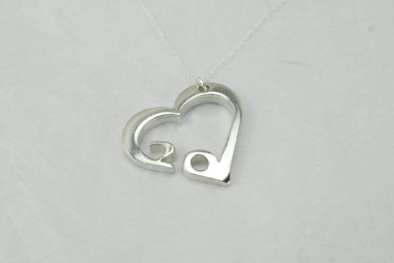 20 Jahre Jubiläum Herz Anhänger/Halskette - Geschenk von 10thAnniversaryGifts