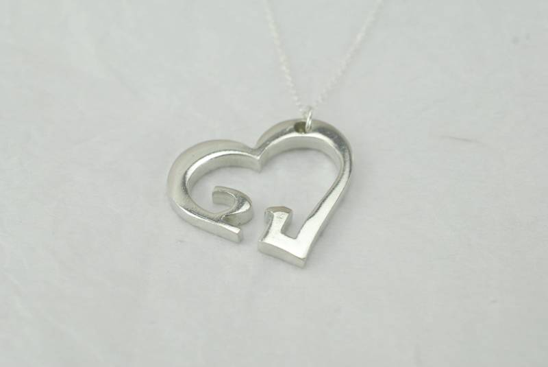 21 Jahre Jubiläum Herz Anhänger/Halskette - Geschenk von 10thAnniversaryGifts