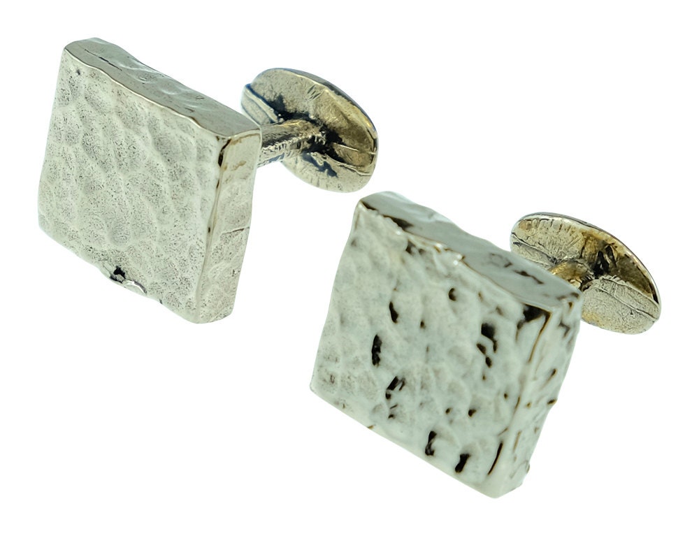 8. Hochzeitstag Massive Bronze Rustikale Manschettenknöpfe Poliertes Finish - Geschenkidee Zum Jahrestag von 10thAnniversaryGifts