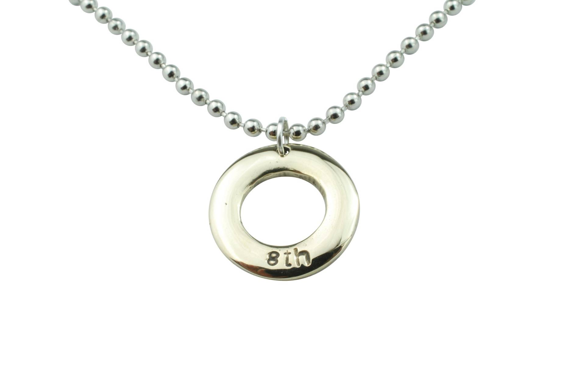 Herren Bronze Reifen Anhänger - Gestempelt 8. Für Den Jahrestag von 10thAnniversaryGifts