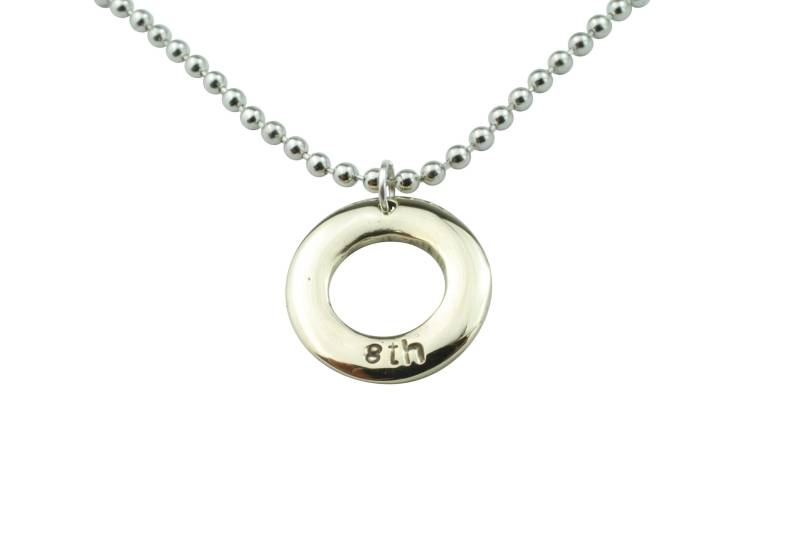 Herren Bronze Reifen Anhänger - Gestempelt 8. Für Den Jahrestag von 10thAnniversaryGifts