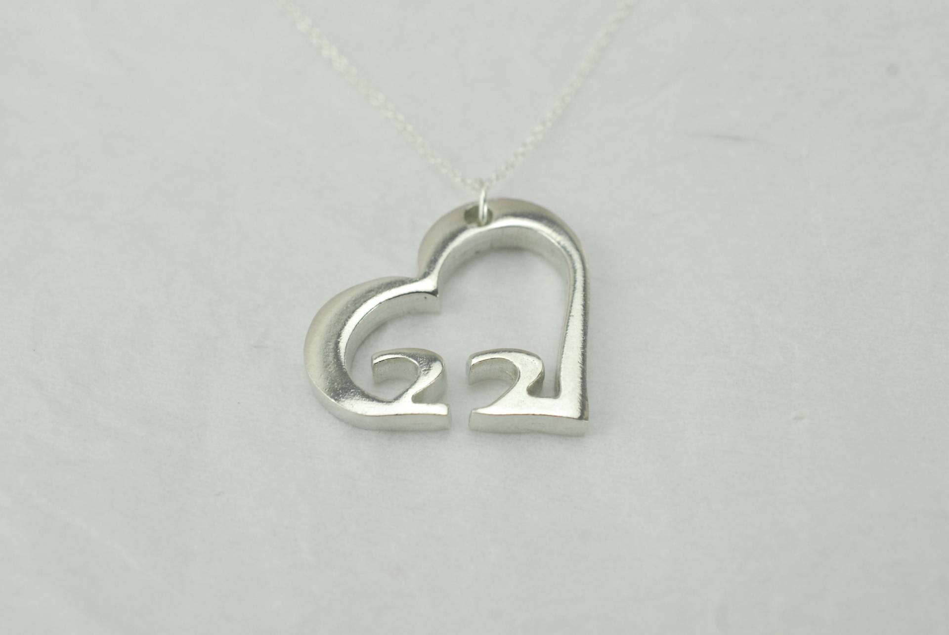 Herzanhänger/Halskette Zum 22-Jährigen Jubiläum von 10thAnniversaryGifts