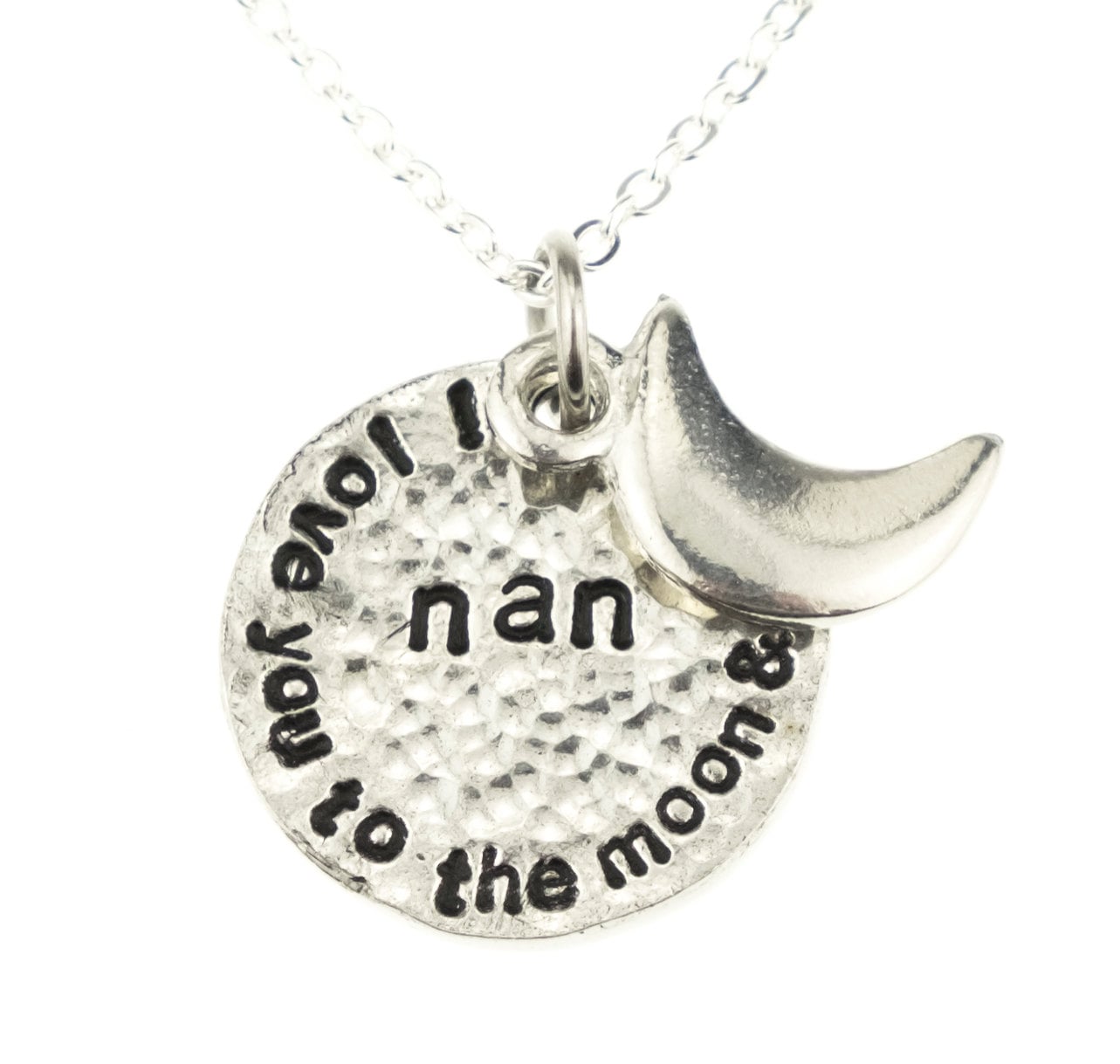 I Love You To The Moon & Back Nan Halskette - Eine Schöne Geschenkidee Für Zum Geburtstag, Weihnachten & Muttertag von 10thAnniversaryGifts