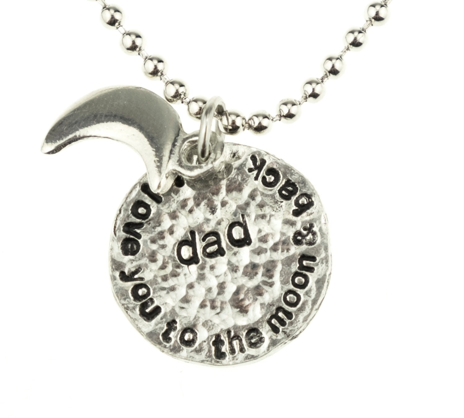 Ich Liebe Dich Zum Mond Und Zurück Dad Halskette - Eine Schöne Geschenkidee Für Ihren Vater Geburtstag, Weihnachten & Farthers Tag von 10thAnniversaryGifts
