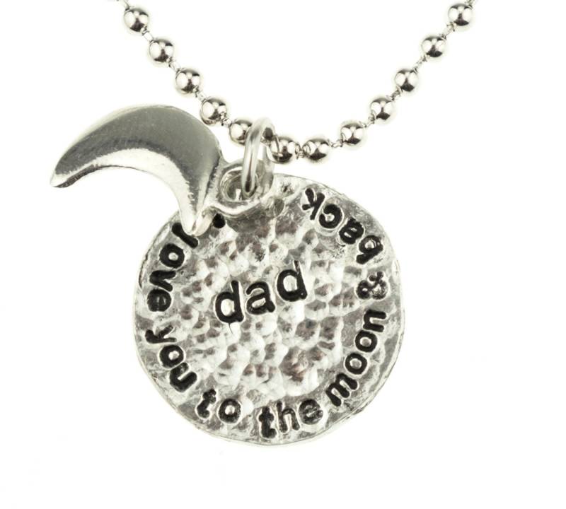 Ich Liebe Dich Zum Mond Und Zurück Dad Halskette - Eine Schöne Geschenkidee Für Ihren Vater Geburtstag, Weihnachten & Farthers Tag von 10thAnniversaryGifts