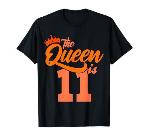 BIRTHDAY QUEEN 11 Geburtstag TShirt Mädchen 11 Jahre T-Shirt BIRTHDAY QUEEN 11 Geburtstag TShirt Mädchen 11 Jahre T-Shirt von 11 Geburtstag Geschenk BIRTHDAY QUEEN