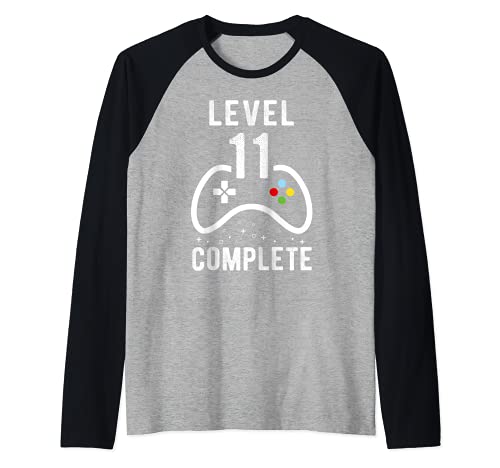 Herren Geburtstag Junge 11 Jahre Shirt Gamer Level 11 Complete Raglan Herren Geburtstag Junge 11 Jahre Shirt Gamer Level 11 Complete Raglan von 11 Geburtstag Jungen Shirt Gamer Level 11 Complete